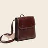 Echtes Leder Mode Gewachstes Rindsleder Rucksack Damentasche Retro Schultasche