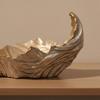Sculptural Decorative Bowl with Enamel Finish Multifunctional Aluminum Fruit