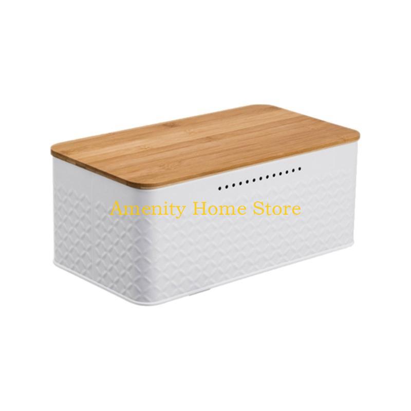 F26C Bread Storage Box Metal Bread Cases Bread Loaf Storage Container