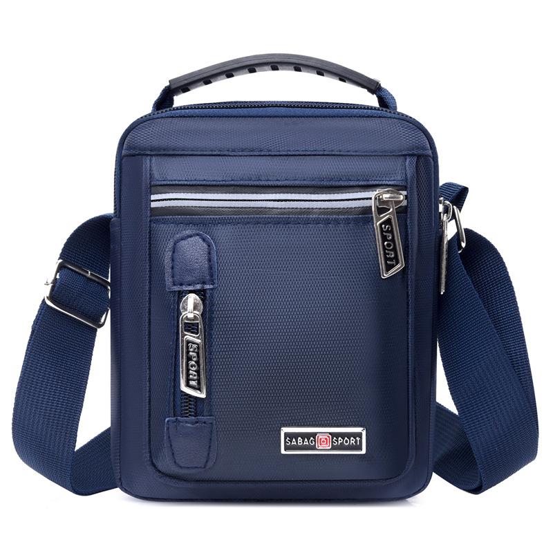 Nylon Lightweight Simple Messenger Bag New Multi Layer Storage Joker Shoulder Bag Business Commuter Hand Held Men's Bag