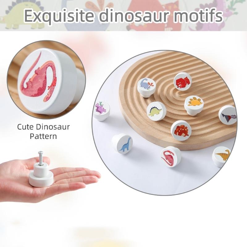 Attractive Animal Shape Round Wooden Drawer Handle Multifunctional Cabinet Pull