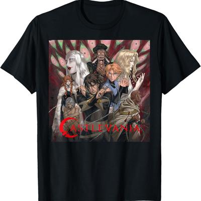 Castlevania Group Shot Dark Portrait T-Shirt