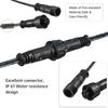 5PCS Extension Cable Wire for Deck Light 1m 39.4in Length 2 Pin Extension Cord IP67 Waterproof with Male and Female
