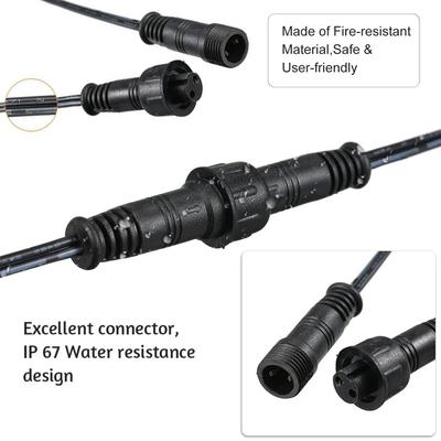 5 STÜCK Verlängerungskabel für Terrassenleuchte 1m 39,4in Länge 2-poliges Verlängerungskabel IP67 Wasserdicht mit Stecker und Buchse