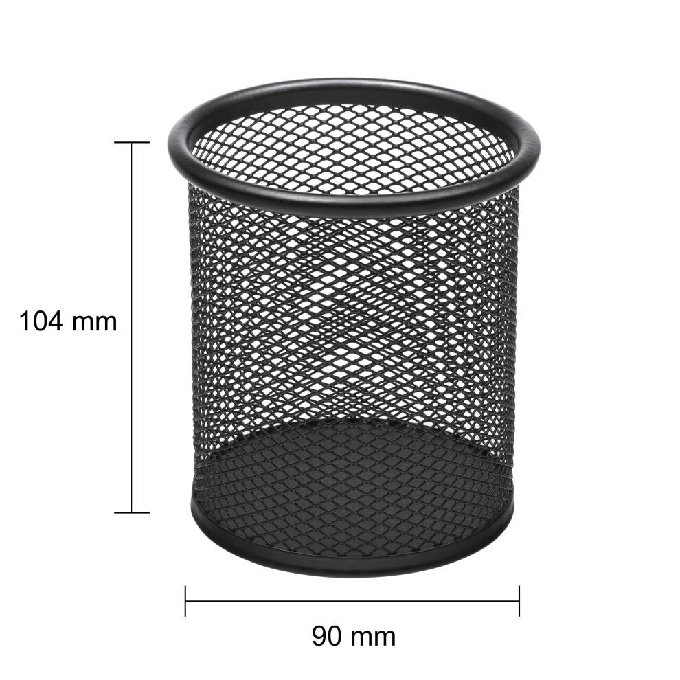 Osco Wiremesh Pen Pot Pencil Holder Desk Organiser, Metal Mesh Pen Cup for Office Home School, Compact Desktop Storage for Pens Pencils Rulers Brushe