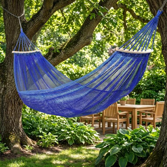 Outdoor Hammock with Carry Bag Single Person Camping Portable Heavy Duty Garden Patio Balcony Porch Backyard