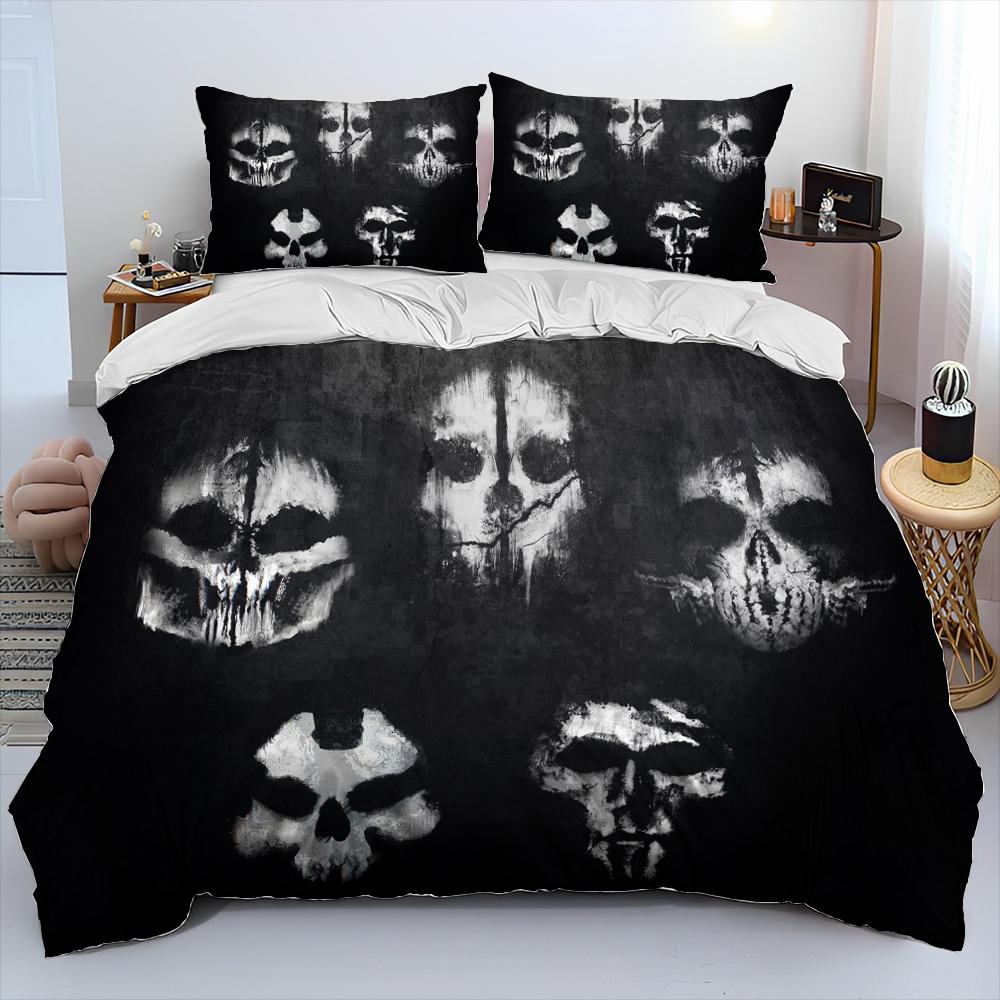 3DPrinting Game Call Of Duty Comforter Bedding Set,Duvet Cover Bed Set Quilt Cover Pillowcase,king Queen Size Bedding Set Kids