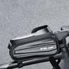 Mountain Bike Front Top Tube Pouches Pannier Phone Mount Holder Handlebar Bag with Touch Screens Cell Phone Bag Holder