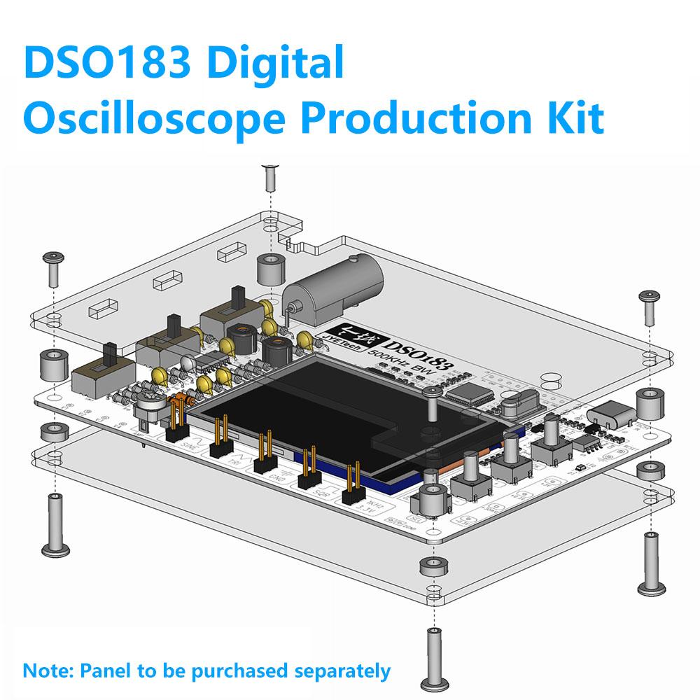 DSO181 Microcontroller Kit DIY Mini LCD Digital Oscilloscope Kit Electronic Welding Training Production Parts 1-111KHz Type C