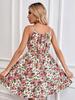 Fresh Floral Halter A-line Mini Dress with Tie Waist for Every Occasion