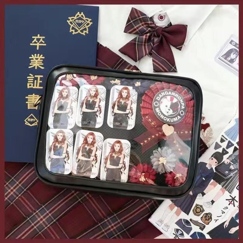 [PandaSays] Ita Bag, Oshikatsu Bag, Shoulder Bag, Show Bag, Clear Pouch, Crossbody Bag, Small 2-Way, Transparent Vinyl, Otaku, Oshikatsu, Plush Pouch