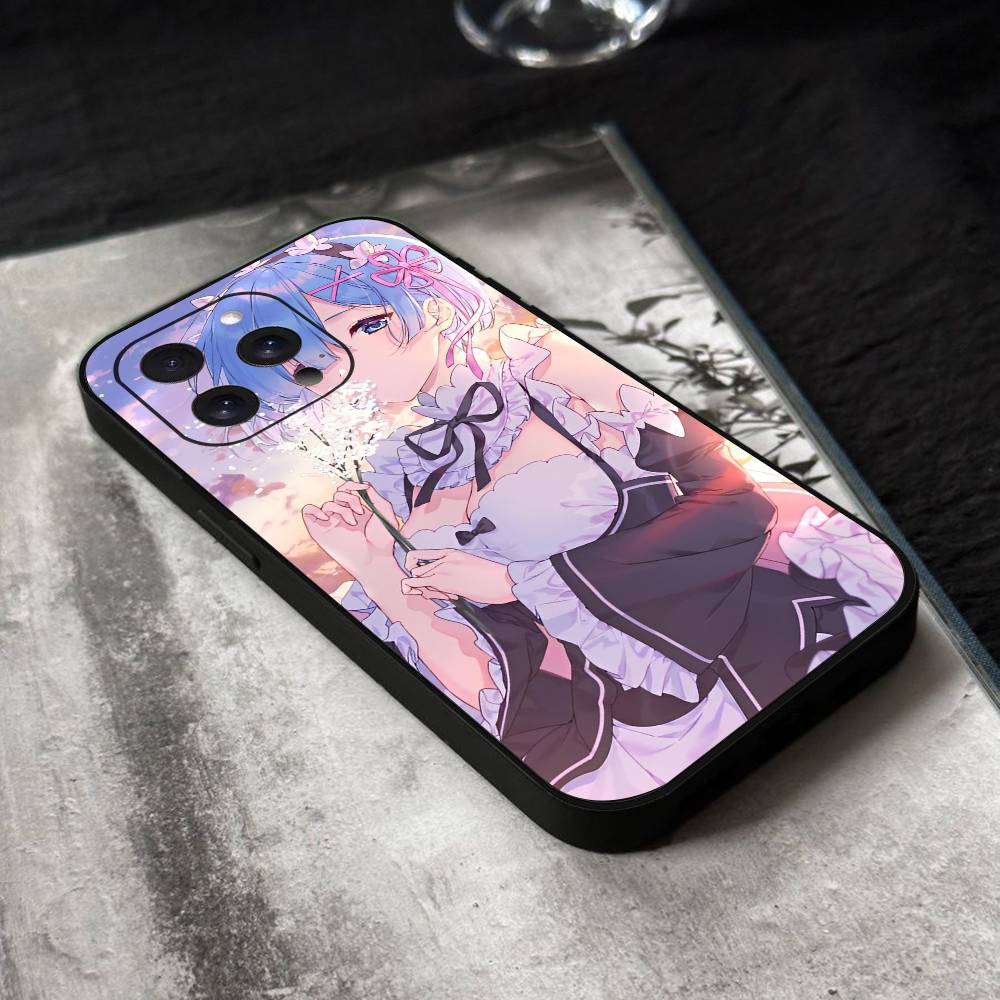 ReZero Rem Phone Case Silicone Soft For IPhone 17 Air 16 15 14 13 12 11 Plus Pro Max Plus
