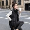 Daunenweste kurz Damen Herbst und Winter neue Mode locker Stehkragen Weste vielseitig und dünn Außenweste
