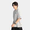 Li Ning CF Color Puro Letra Cuello Redondo Sensación Hielo Cómoda Antibacteriana Camiseta Manga Corta Hombre Camiseta Gris Ladrillo ATSV189-5