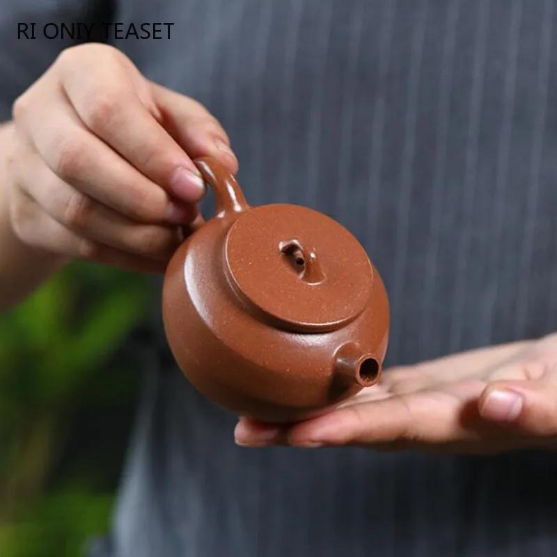 130ml Chinese Yixing Purple Clay Teapots Beauty Tea Infuser Kettle Famous Handmade Zisha Tea Pot Teaware Tea Ceremony Gifts