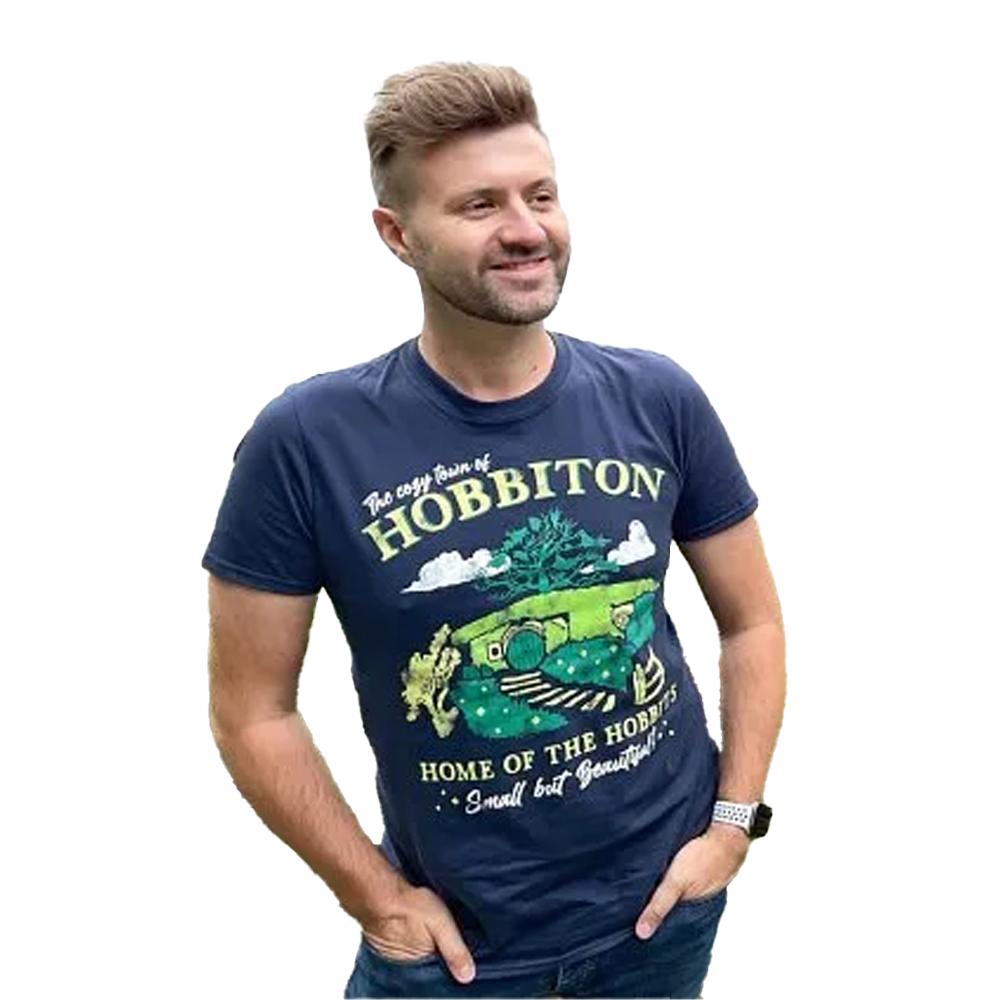 The Hobbit Unisex Adult The Cozy Town Of Hobbiton T-Shirt