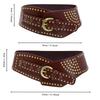 Rivet Vintage Belt Vintage Wide Belt Waist Seal Outside Spice Girl Wear Ladies Waist Seal