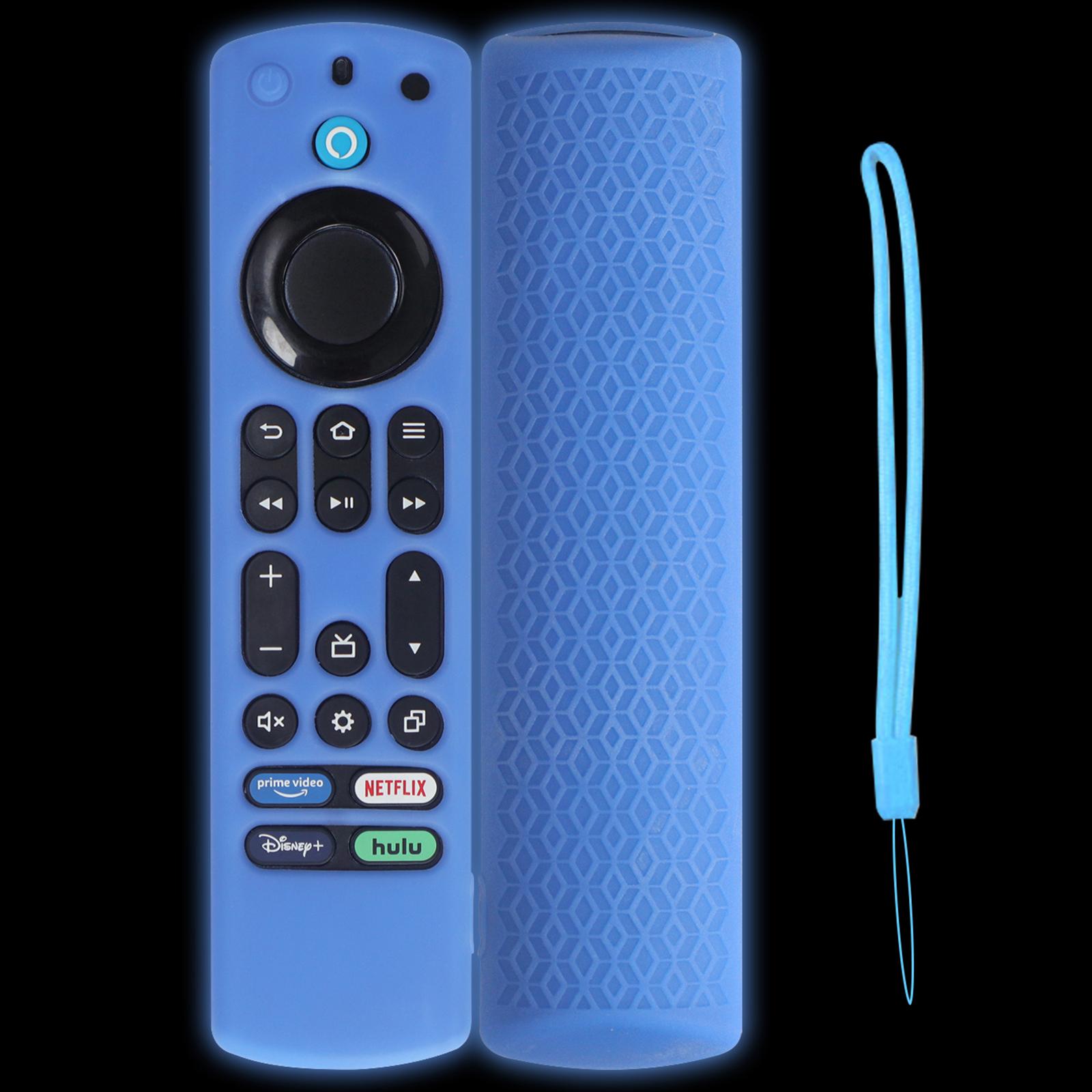 

For Amazon Fire TV Stick 4K Max Remote Control Case Silicone Dustproof Protective Cover with Strap E