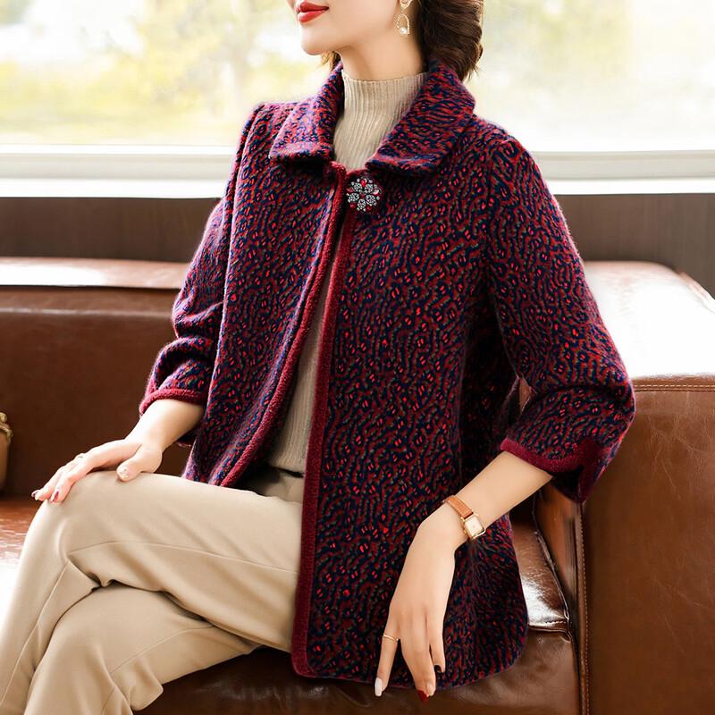 SIFONE Elegant Faux Mink Velvet Winter Coat