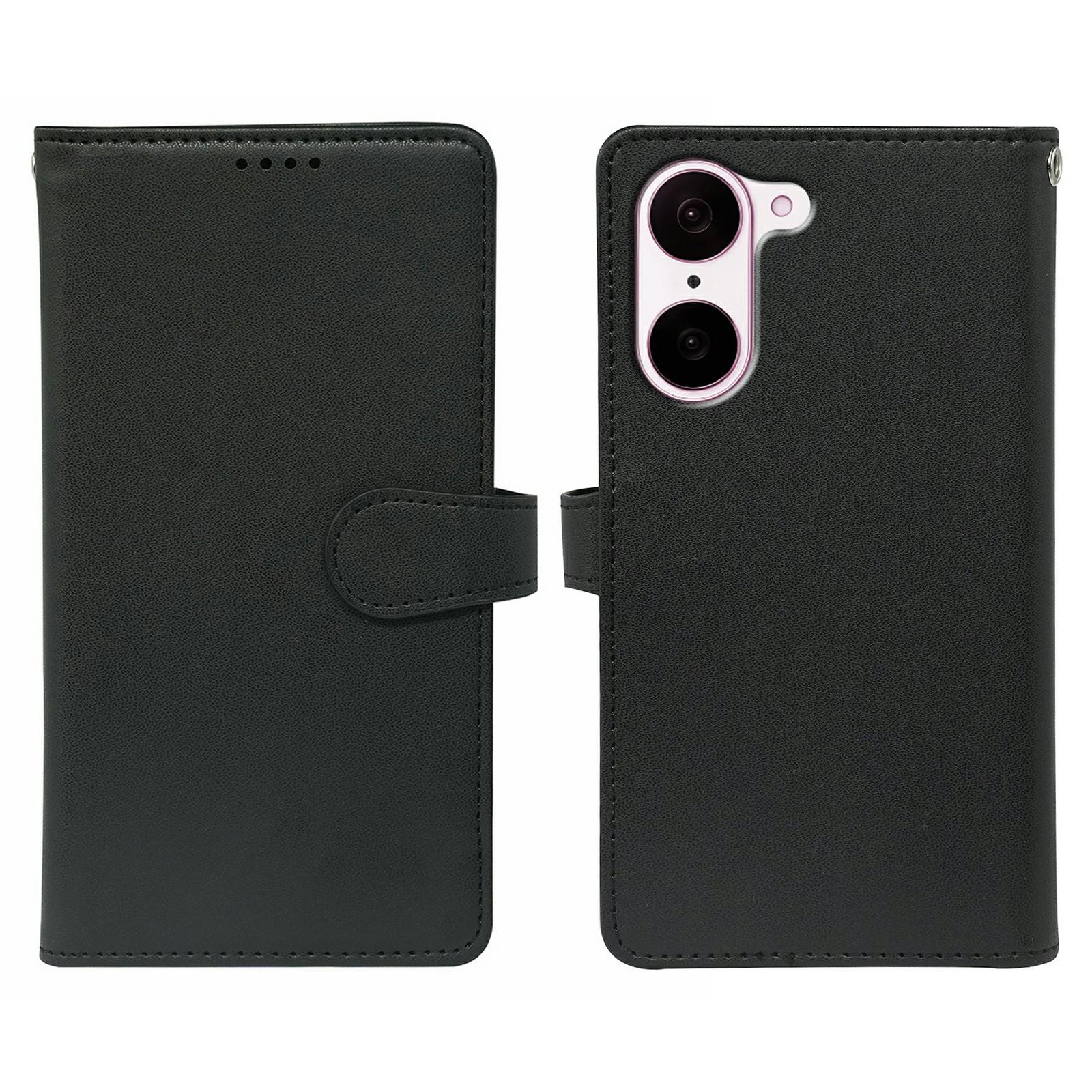 

Чехол для OnePlus Nord CE5 5G/Ace 5 Racing 5G с 9 отделениями для карт, из ПУ кожи, подставка, чехол для телефона Black