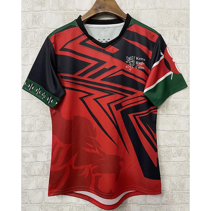 2025 New Kenya Rugby Union Jerseys Short Sleeve T-Shirt Sportswear Kenya Rugby Jerseys