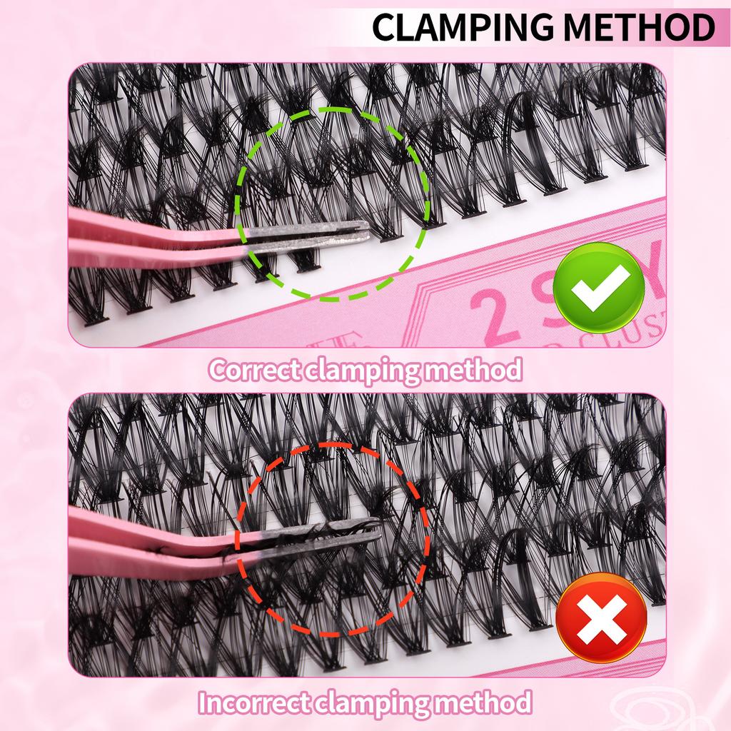 640 Clusters Diy Multi-Hair Eyelash Book Natural Thick D Song Segmented False Eyelash Set