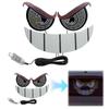 Cars Devil Eyes Light Demon Eye Light USB Plug In Car Eyes LED Light Self Adhesive Auto Warning Light for SUVs Pickups Trucks