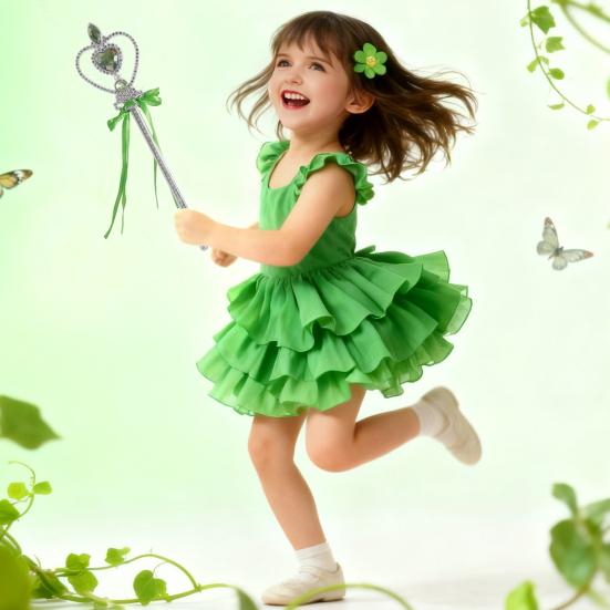 Magické hůlky ve tvaru srdce pro děti, dívky, princeznovské doplňky k převleku, vílí hůlka z umělého křišťálu na Vánoce, Halloween, párty, cosplay kostým