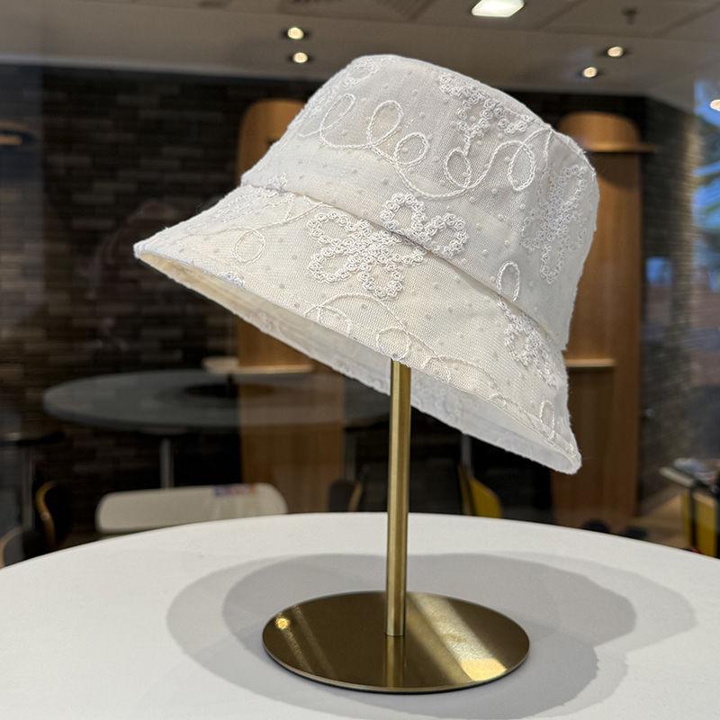 

Весна и лето Новая тонкая шляпа рыбака детская ажурная вышивка солнцезащитный козырек солнцезащитный козырек Adjustable