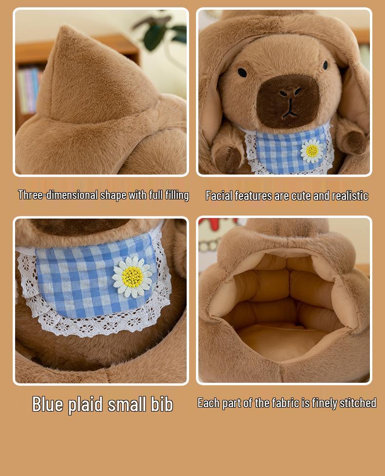 Capybara Ugly-Cute Plush Doll and Pillow Set