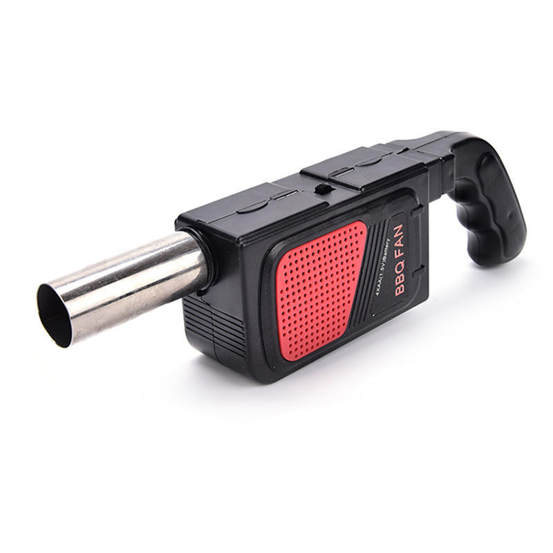 Elektrischer Grillventilator, Luftgebläse für Outdoor-Camping, Grill, Picknick, tragbarer Handventilator, Grill, Grill, Kochzubehör