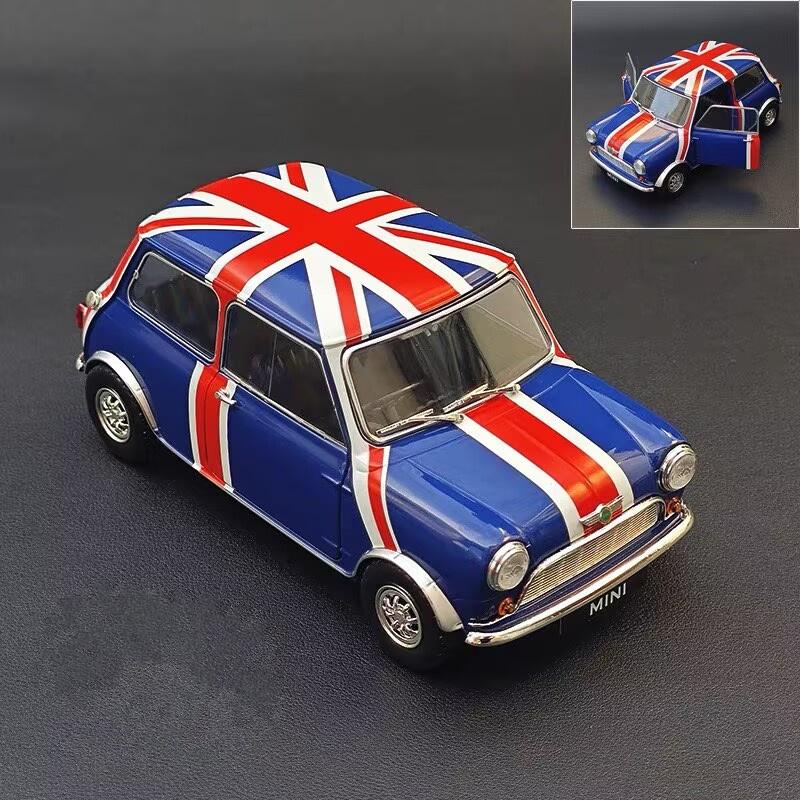 1:18 Morris Mini Minor Cooper 1959 Alloy Classic Old Car Model Diecasts Metal Retro Vehicles Car Model High Simulation Kids Gift