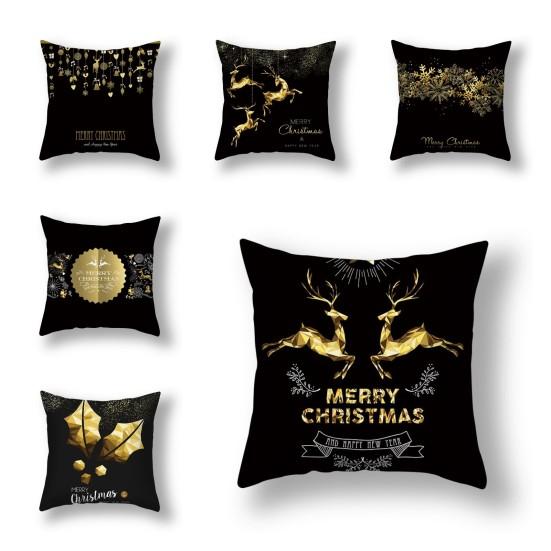 

Декоративная наволочка, моющаяся, удобная, с рисунком Gloden, наволочка с рождественским колокольчиком, кровать