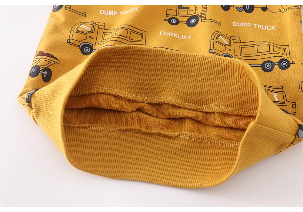 Children's Cartoon Cotton Long Sleeve Sweatshirt - Boys' Autumn Wear, Round Neck, New Casual Design.