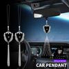JTU2   Car Accessories Metal Alloy Rearview Mirror Pendant Ornaments Gift For Mercedes Benz Exclusive AMG W108 W124 W126 W140 CLS W210