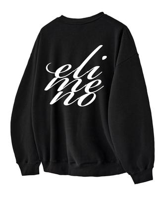 ELIMENO El Breath Logo Oversized Sweatshirt Black