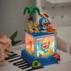 New Doraemon Building Blocks Cartoon Assembly Handmade Diy Night Light Decoration Room Decoration Children Birthday Gift