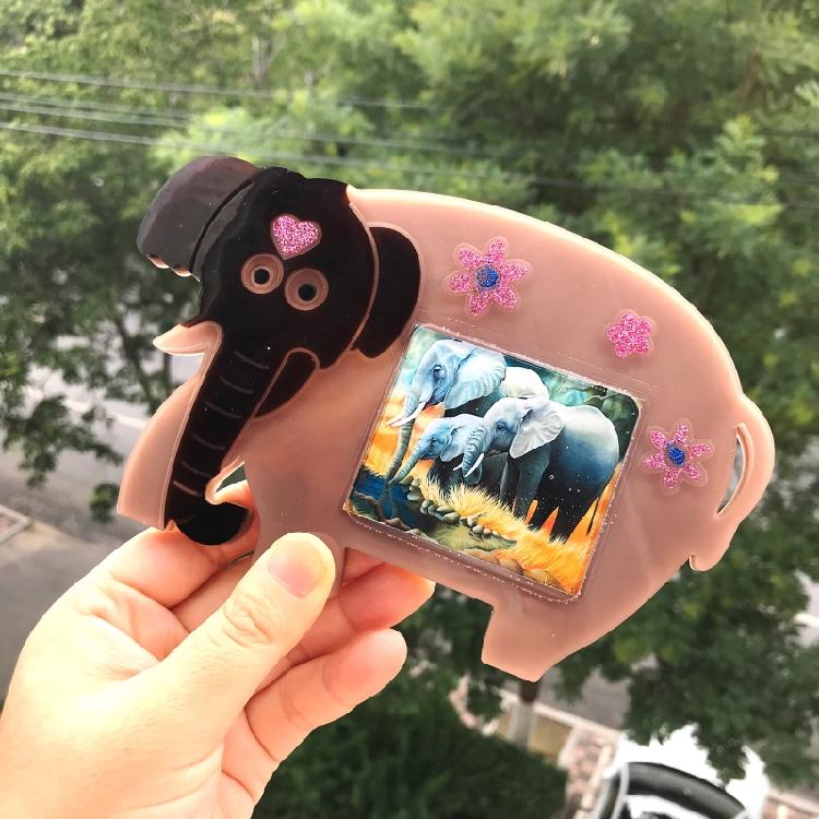 Elephant Cow for Turtle Photo Frame Pendant Silicone Mold Resin Casting Jewelry