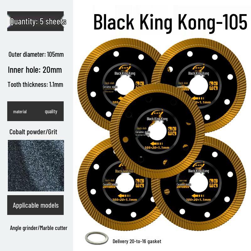 Xinchengfeng Stone Cutting Disc for Angle Grinder – Dry Cut Blade for Jade, Tile, Marble