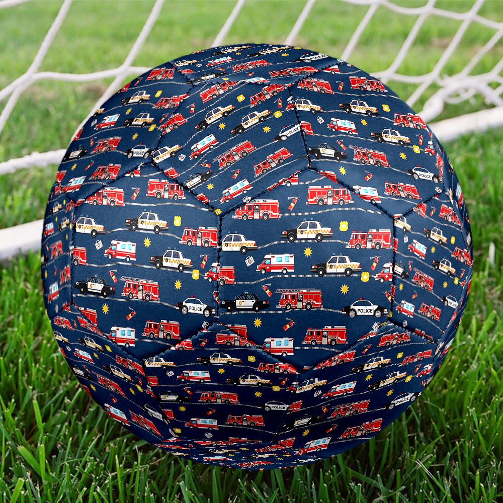 Fire Truck Theme Size 5 Soccer Ball, Suitable for Both Indoor and Outdoor Matches, a Gift Suitable for Everyone.