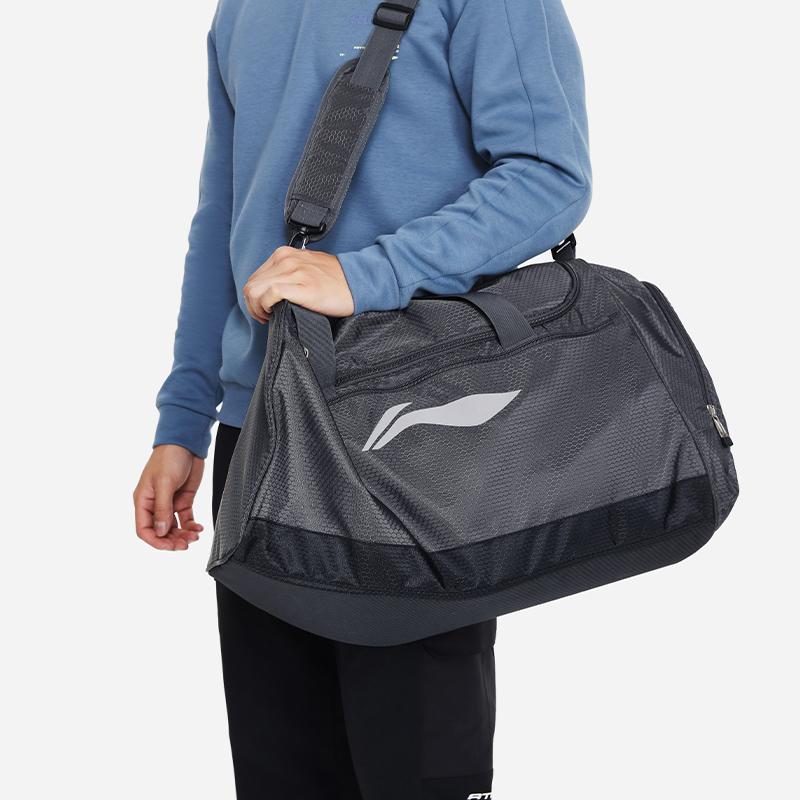 New LiNing Training Series Fabric Handbag, Shoulder Bag, Crossbody Bag, Gym Bag Large Unisex Black ABLS115-2