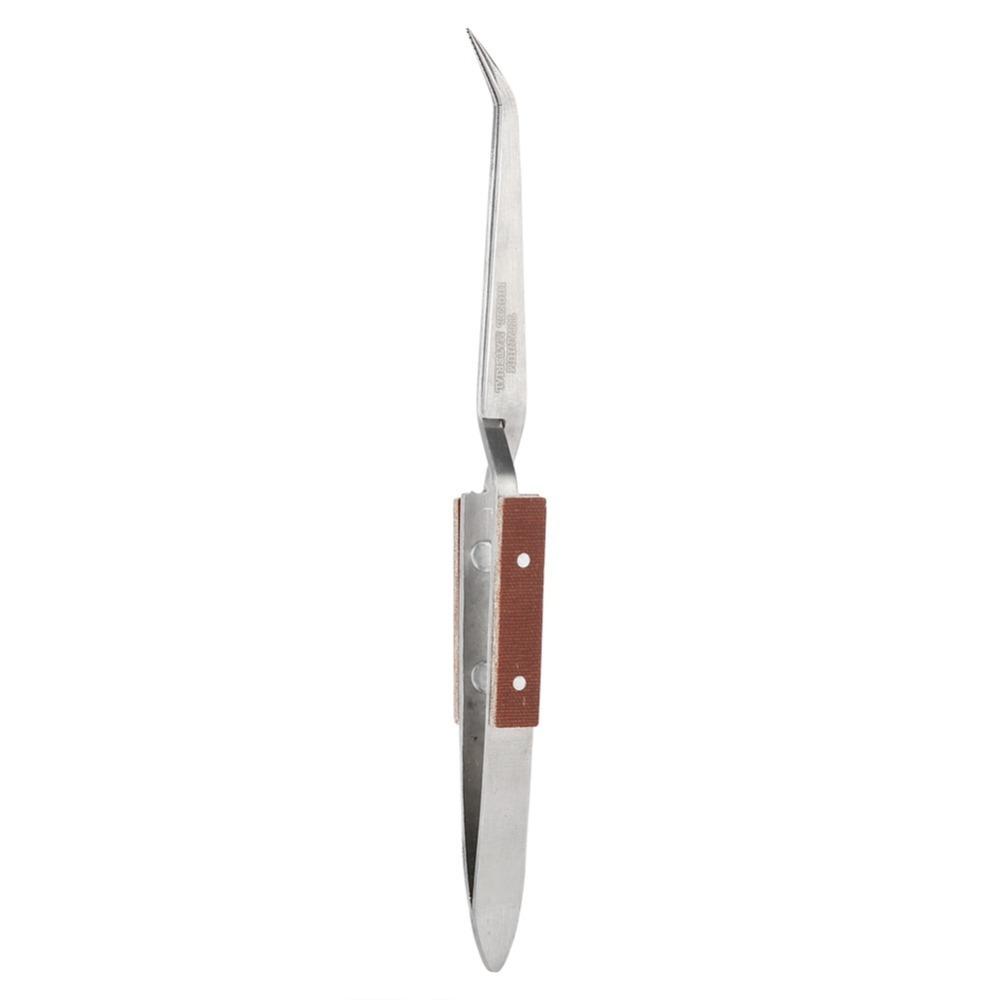 Precision Curved Tip Locking Tweezers Stainless Steel Selflock Cross Tweezer Jewelry Tweezers Craft Projects