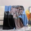 1PC Anime Series Custom Name Patterned Flannel Blanket Suitable For All Seasons For Home Decor Warmth And Comfort Gifts Holiday Present