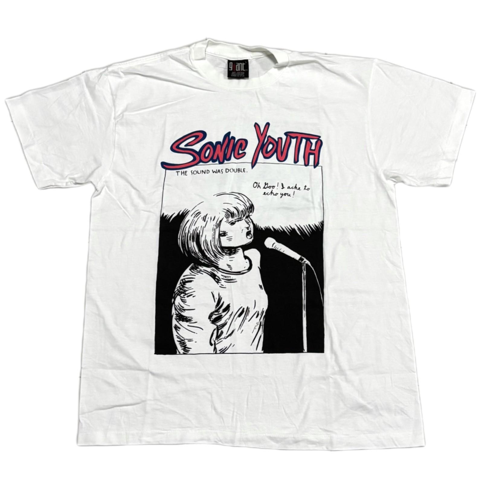 Vintage SONIC YOUTH The Goo Concert Album Promo 90s Tour Band XL Shirt REPRINT S