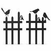 Decorative Bird Garden Fence Panel for Climbing Plants, Outdoor Iron Art Trellis Border Edging