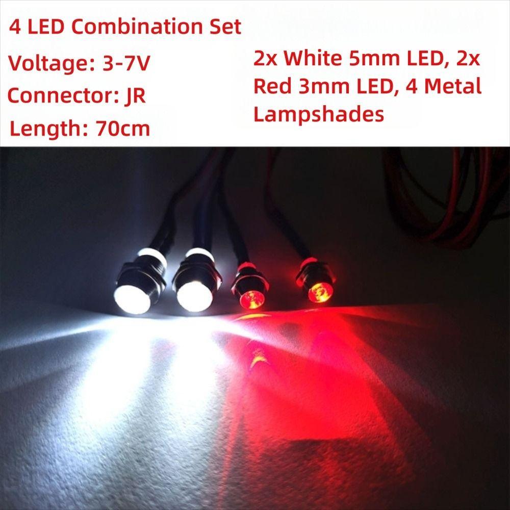 3/5mm Night Headlamps 70cm Lenght Headlights New Car Headlight Taillight  Model Drift Crawler Car