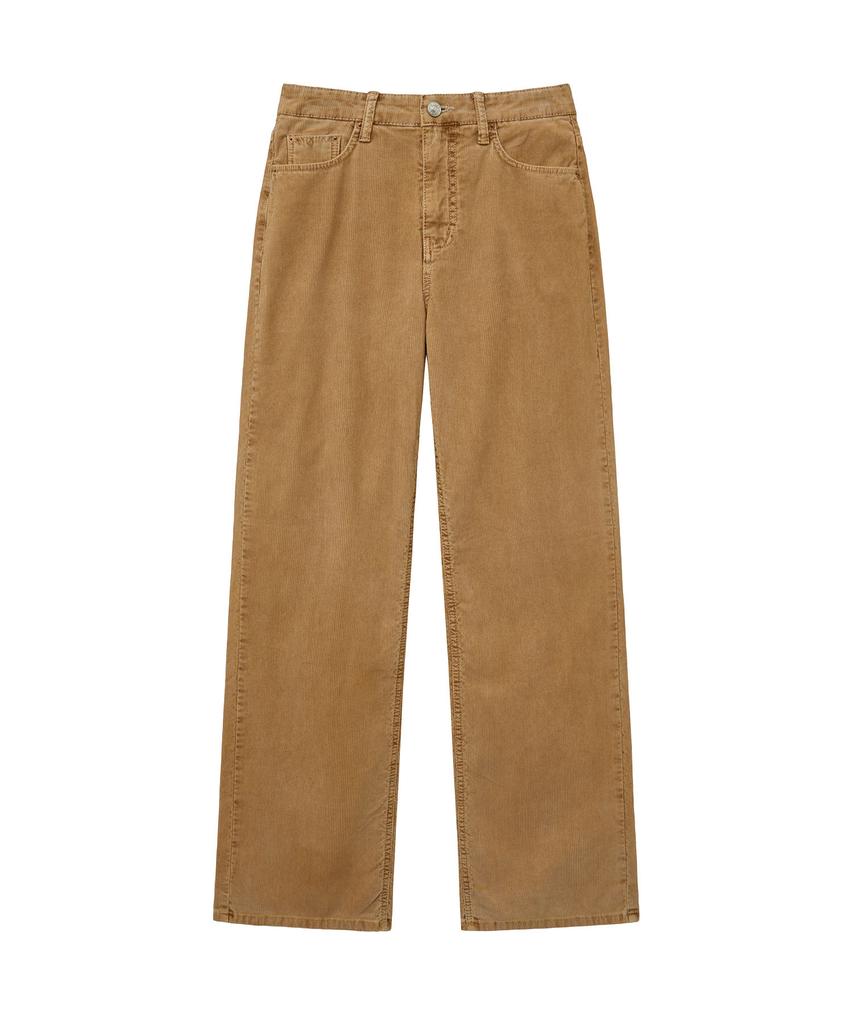 Siyajyu Sipt7170 Garment-Dyed Corduroy Pants_Amber Camel
