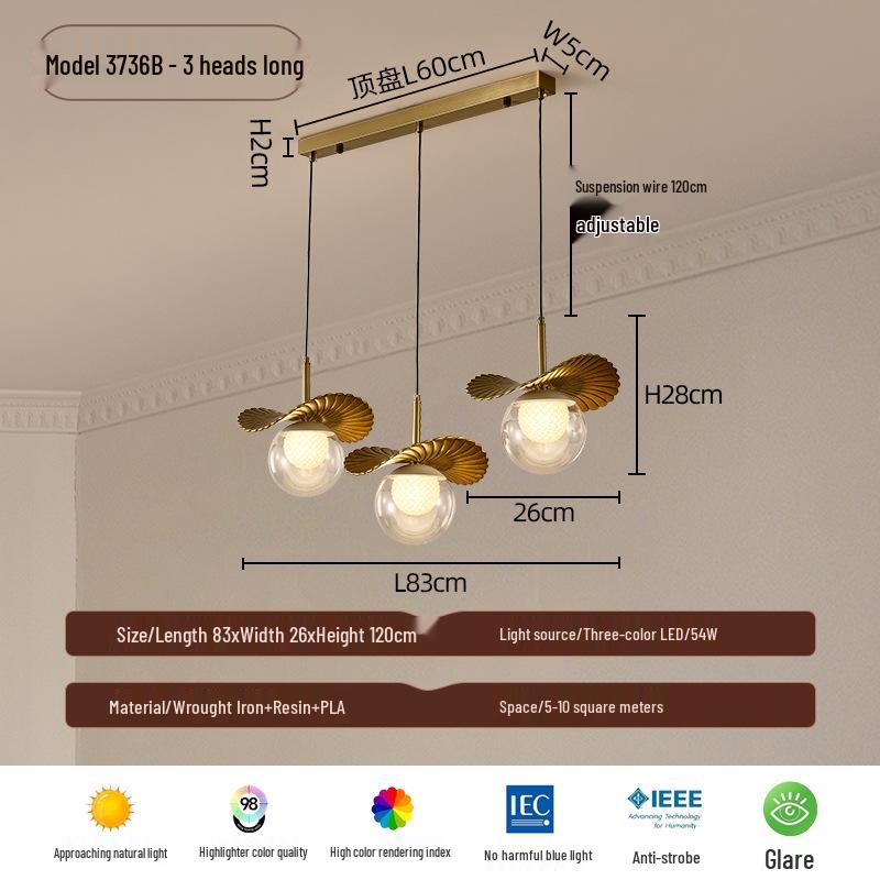 Vintage Chandelier: Artistic Retro Light for Dining, Living Room, or Bedroom