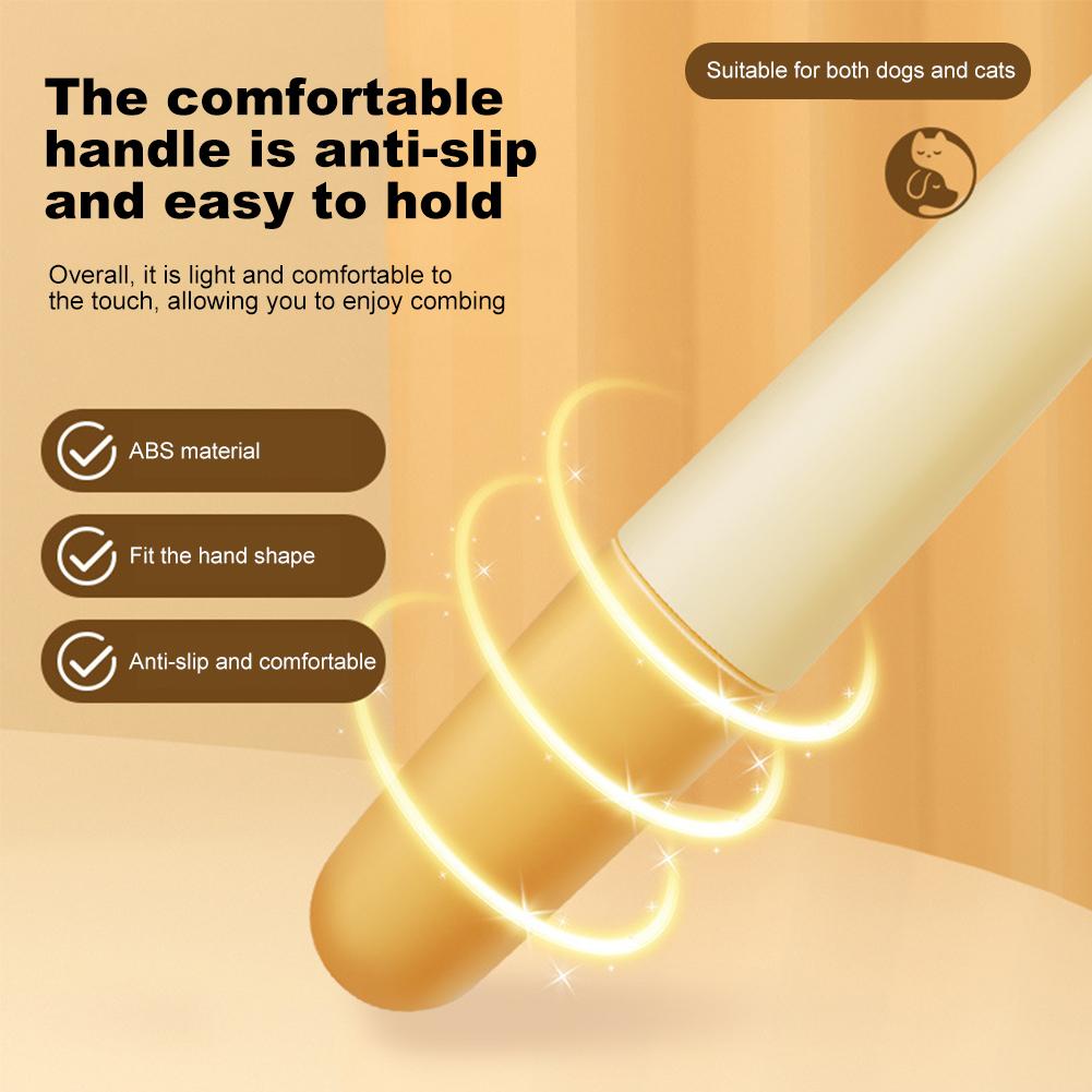 Dogs & Cats Hair Knot Comb Pet Grooming Brush with Dense Teeth Comb & Lice Removal for Dogs Cats Puppy Kitten Long Hair Dog Hair