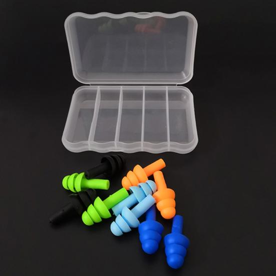 5 paare/satz Ohrstöpsel Wiederverwendbare Flexible Weihnachten Baum Form Frauen Männer Schützende Weiche Ohrstöpsel Haushalts Liefert